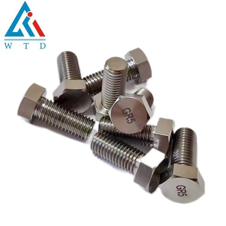 DIN 933 Titanium hex bolts GR5